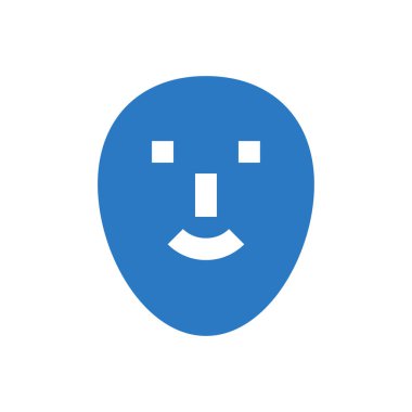 yüz vektör renk simgesi