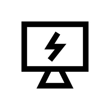 ekran vektörü ince çizgi simgesi