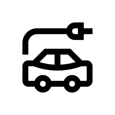 elektrik vektörü ince çizgi simgesi