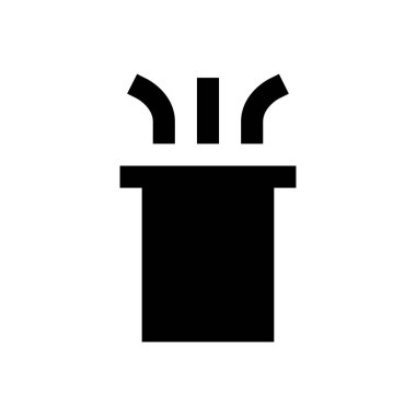 kablo vektörü düz simgesi