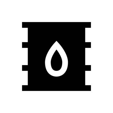 Petrol vektörü düz simgesi