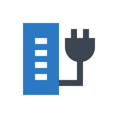 adaptör vektör renk simgesi