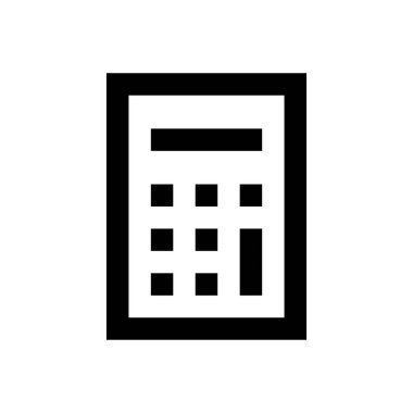 muhasebe vektörü ince çizgi simgesi