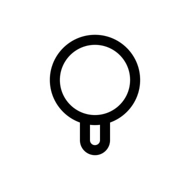 Büyüteç vektör ince çizgi simgesi