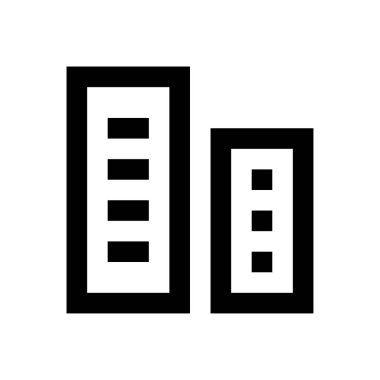 ofis vektörü ince çizgi simgesi