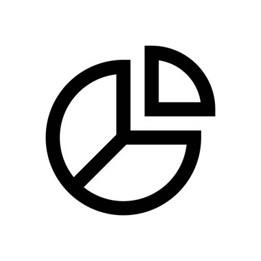 turta vektörü ince çizgi simgesi