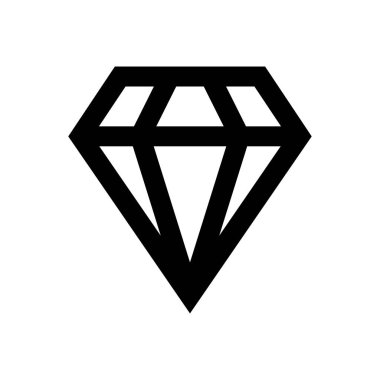 mücevher vektörü ince çizgi simgesi