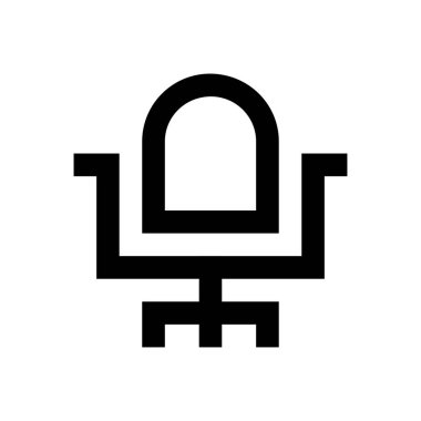 boş vektör ince çizgi simgesi