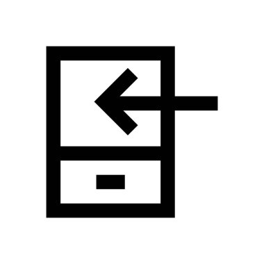 vektör ince çizgi simgesini transfer et