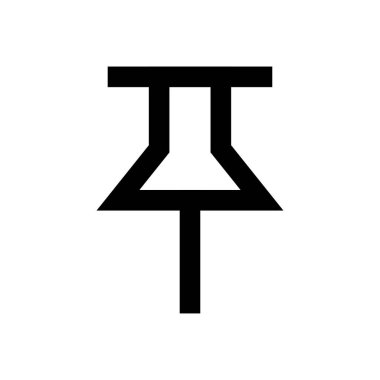 itme vektörü ince çizgi simgesi