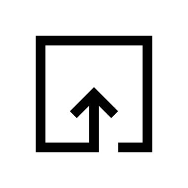 vektör ince çizgi simgesi gönder