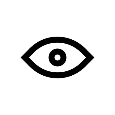 görünür vektör ince çizgi simgesi