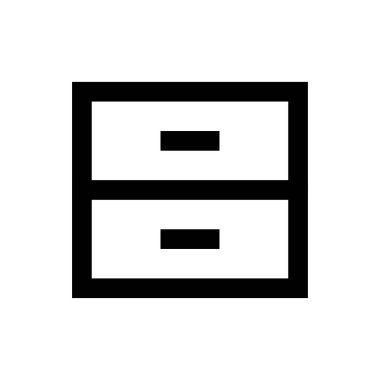 kabine vektörü ince çizgi simgesi