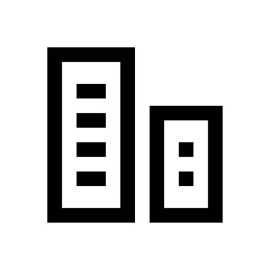 ofis vektörü ince çizgi simgesi