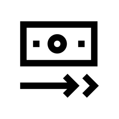 vektör ince çizgi simgesini transfer et