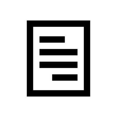 dosya vektörü ince çizgi simgesi