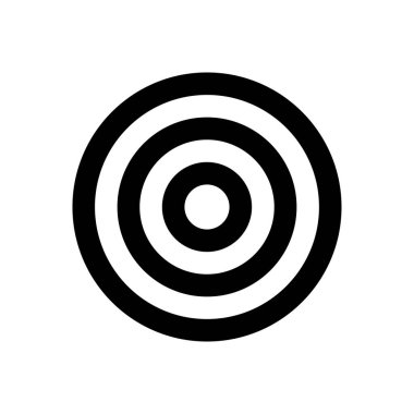 hedef vektör ince çizgi simgesi