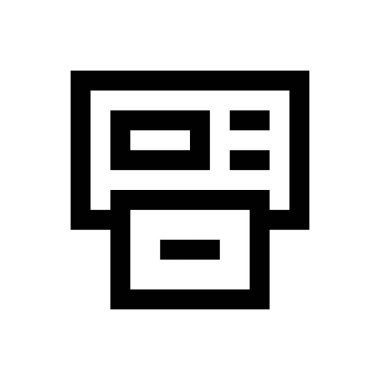 para vektörü ince çizgi simgesi