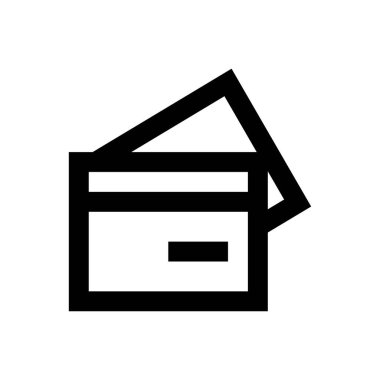 vektör ince çizgi simgesini öde