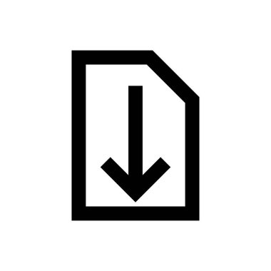 dosya vektörü ince çizgi simgesi