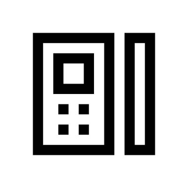 telefon vektörü ince çizgi simgesi