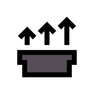 Vektör düz renk simgesini arttır