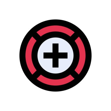 düz vektör renk simgesine odaklan