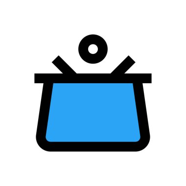 Taşıyıcı vektör düz renk simgesi