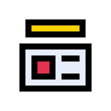 arşiv vektörü düz renk simgesi