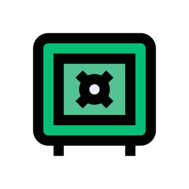 kutu vektörü düz renk simgesi