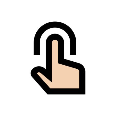 Düz vektör renk simgesine tıklayın