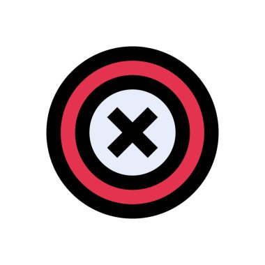 vektör düz renk simgesini çarp