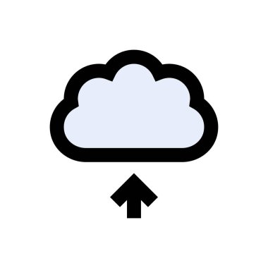 vektör düz renk simgesi yükle