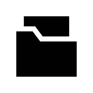 dosya kitap vektörü glyph düz simgesi