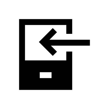 Kitap vektörü glifini düz simgeye aktar