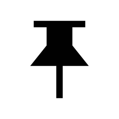 Pin defteri vektör simgesini düz simgeye it