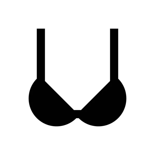 Nightie Vector Glyph Platte Pictogram — Stockvector