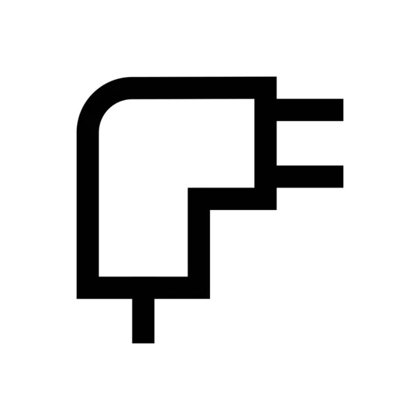 Adapter Vektor Thin Line Symbol — Stockvektor