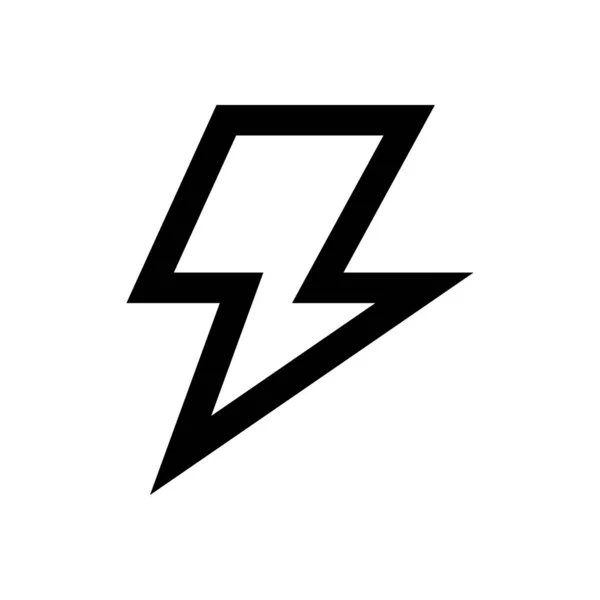 Current Vector Thin Line Icon — 스톡 벡터