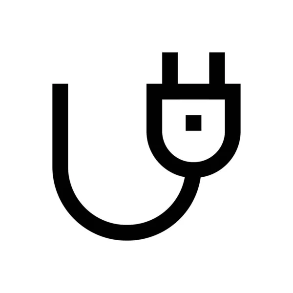 Verbindungsvektor Thin Line Symbol — Stockvektor