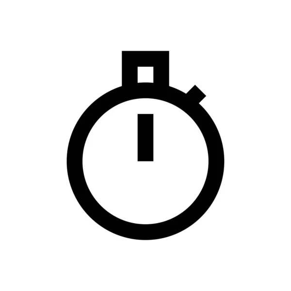 Countdown Vector Thin Line Icon — 스톡 벡터