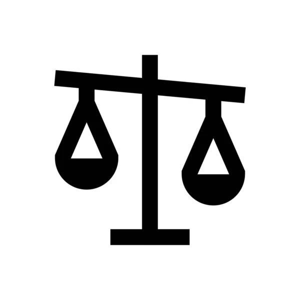 Justice Book Vector Glyph Flat Icon — Stock Vector