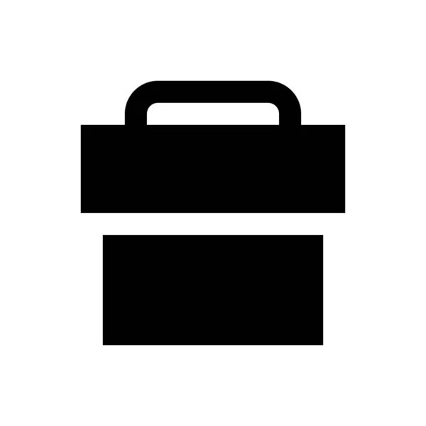 Basket Book Vector Glyph Flat Icon — Stock Vector