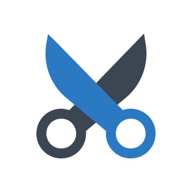 vektör kabartma renk simgesini kes