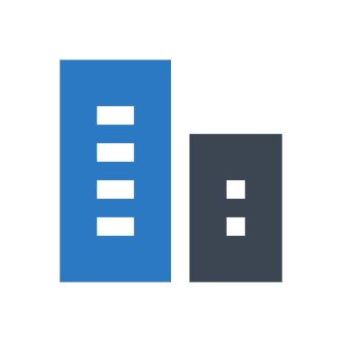 ofis vektörü renk simgesi