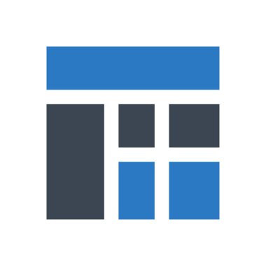 Web vektörü renk simgesi