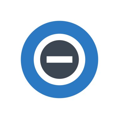 Eksi vektör renk simgesi