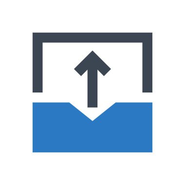 ok vektörü renk simgesi