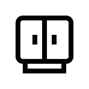 mobilya vektörü ince çizgi simgesi