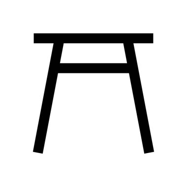 tablo vektörü ince çizgi simgesi